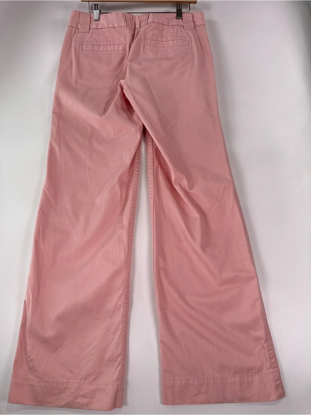J. Crew Broken-In Chino Favorite Fit Wide Leg Pants Pink Cotton 6R